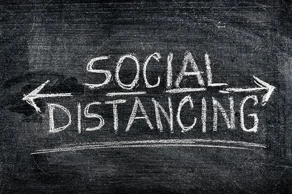 Maintaining social distancing